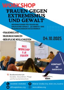 workshop 'FRAUEN GEGEN EXTREMISMUS UND GEWALT'